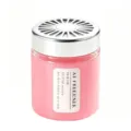 Car solid air freshener perfume jar long lasting odor elimination pink jar with silver vent lid - White Peach