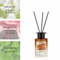 Reed diffuser set with natural essential oils, elegant glass bottle, long-lasting home fragrance. - Chanel