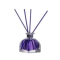Glass reed diffuser bottle set with purple sticks and fragrant liquid for home room air fresh. - Lavender