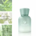 Green gradient frosted glass car perfume bottle with long-lasting refreshing home fragrance. - Misty Rain Dancong