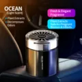Car solid air freshener metal perfume ornament long lasting ocean scent car interior decor - Fresh Ocean - Glass Bottle