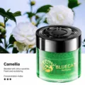 Solid car air freshener with green glitter gardenia scent long lasting car perfume decor - Gardenia