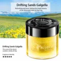 Car air freshener solid balm perfume jar with gold glitter design variant style. - Shangri-La