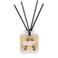 Glass aroma diffuser bottle with black reed sticks for home bedroom air freshener decoration. - Sweet Osmanthus