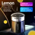 Car air freshener solid perfume balm auto scent interior ornament long lasting fresh lemon - Refreshing Lemon - Glass Bottle