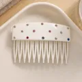 Peineta para el pelo con pedrería blanca horquilla decorativa elegante accesorio moda - Peineta con Estrás / Blanco
