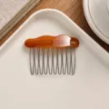 Peineta para el cabello de acetato nube onda para mujer elegante accesorio de estilo - Color caramelo ondulado