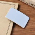 Light Blue Square Acetate Hair Clip Simple Bangs Clip Daily Hair Accessory 6.5x4cm - Blue Square
