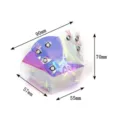 Protection d'orteil de patin à roulettes en PVC holographique avec rivets coque - Multicolore