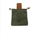 Sac de cueillette en toile cirée pochette bushcraft rangement camping sac utilitaire. - Vert