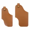 Retro leather phone holster for men, portable belt pouch for outdoor travel and daily use. - S / Light Brown