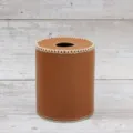 Housse en cuir pour cartouche de gaz de camping, étui de protection élégant pour réchaud. - 450g / Marron