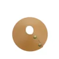 Outdoor detachable leather lampshade retro camping light cover brown protective shield style - Tan