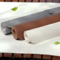 Roll-up waterproof leather camping table mat portable outdoor picnic BBQ dining mat grey brown - 85*55cm / Brown