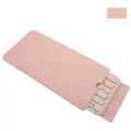 Vista detallada de funda de teclado de cuero PU rosa, bolsa protectora fina para teclado. - Rosa