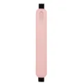 Pink leather pen sleeve detail for Apple Pencil, elastic band, anti-lost tablet case. - Light Pink