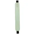 Green leather stylus sleeve detail shot, elastic strap design for secure pen storage. - Light Green