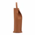 Tragbare Leder Weintasche für eine Flasche, brauner PU Leder Weinträger mit praktischem Griff. - Braun