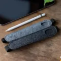 Vilt stylus pennenhoes met hoge elastische band voor ipad tablet touchpen opberging - Lichtgrijs