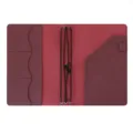 Étui de carnet en cuir vintage planificateur organisateur avec fentes pour cartes. - A5 / Bordeaux