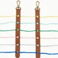 Organisateur de fil en cuir portable outil de suspension anti-enchevêtrement DIY. - Marron