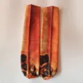 3D Tier Pfoten Socken Neuheit Lustig Katzen Hunde Fußabdruck Crew Socken Freizeitkleidung - Einheitsgröße / Hund