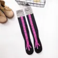 Funny chicken feet print over-the-knee socks novelty bird claw long cotton socks - One Size / Red Chicken Claw Mid-Calf