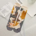 Cute cat paw print mid tube socks autumn winter creative funny casual socks for men and women - One Size / Calico Cat