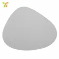 Grey irregular placemat for dining table, modern heat resistant table mat kitchen accessory. - Ash Grey