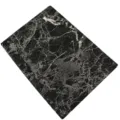 Tovaglietta in pelle PU con motivo marmo nero, tappetino impermeabile e termico. - Marmo Nero