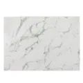 Tovaglietta in pelle PU nordica con motivo marmo bianco, tappetino da tavola impermeabile e termoisolante. - Marmo Bianco