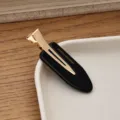 Pinza de pelo de acetato gota horquilla pico de pato para mujeres estilismo diario - Negro