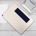 Elastic Lycra computer pen holder self-adhesive stylus pouch for tablet back storage - Dark Blue