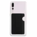 Elastische telefoon kaarthouder Lycra sticker portemonnee zakje voor smartphone achterkant - Zwart