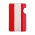 Elastische Lycra telefoon kaarthouder rood zelfklevend portemonnee vak voor pasjes id card - Rood