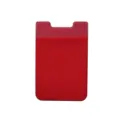 Porta carte elastico in Lycra rosso adesivo per retro telefono cellulare tasca portafoglio - Rosso