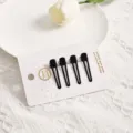 Black duckbill hair clips set of 4, cute hair styling pins for women and daily wear. - Teardrop 4-Piece Set / Black