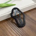 Pinza de pelo con purpurina negra para mujer, elegante horquilla ovalada para flequillo estilo. - Nube / Negro