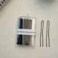 Juego de horquillas en U, horquillas negras de metal en caja transparente para peinados diarios. - Horquilla en U / 30 Piezas 7cm / Negro
