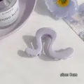 Pince à cheveux ondulée violette 8cm pince griffe en résine esthétique pour le bain quotidien. - 8cm / 1# Pince Oméga Violette