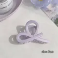 Pince à cheveux violette en résine pour femmes, élégant design géométrique pour tous les jours. - 8cm / 3# Pince Style Ciseaux Violette