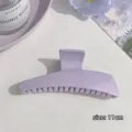 Pince à cheveux en résine violette pour femmes, grande pince crocodile élégante et pratique. - 5# Pince Trapèze Violette