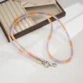 Colorful TPU telephone wire phone lanyard crossbody chain long anti-lost beaded strap - Spiral Telephone Wire Lanyard (K6645) / Colorful
