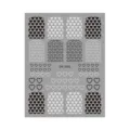 Zwart-witte hartjes nail art stickers 3D zelfklevende nageldecals voor het manicure design. - DH-1082 / Zilver