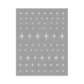 Zilveren ster nagelstickers 3D zelfklevende nail art stickers sterrenpatronen DH-1087 - DH-1087 / Zilver