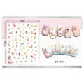 Chinese stijl 3D nagelstickers met maan ontwerp en delicate lotusbloemen voor manicure. - Chang'e Vliegend naar de Maan (DD-075)