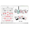 3D Chinese stijl karakter nagelstickers detailweergave met tekstontwerpen en effecten - Punk Welzijn Karakter Stijl (DD-084)