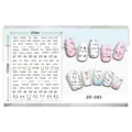 3D Chinese tekst nagelstickers, modieuze karakter ontwerp nageldecals voor manicure. - Grappige Expressie Karakter Stijl (DD-085)
