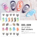 3D Chinese draak nagelstickers detailweergave, kleurrijke draak decals voor nail art. - DD-509