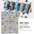 Leuke cartoon muis 3D nagelstickers zelfklevende mooie nageldecals voor nail art ontwerpen. - DD-354